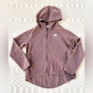 Nike Tech Brown Zip Up Hoodie Womens SMALL